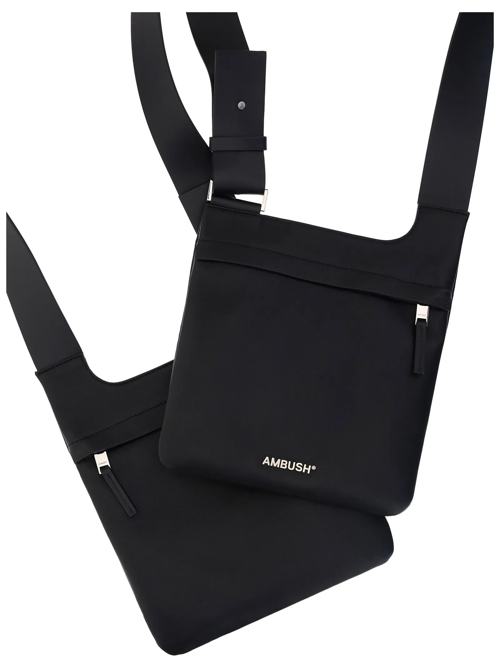Ambush Logo Print Double Crossbody Bag