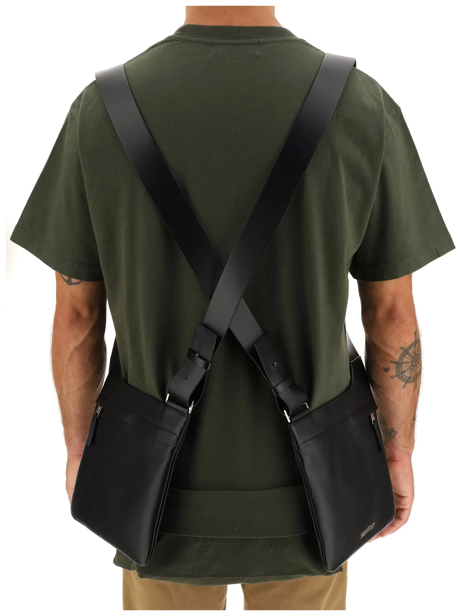 Ambush Logo Print Double Crossbody Bag