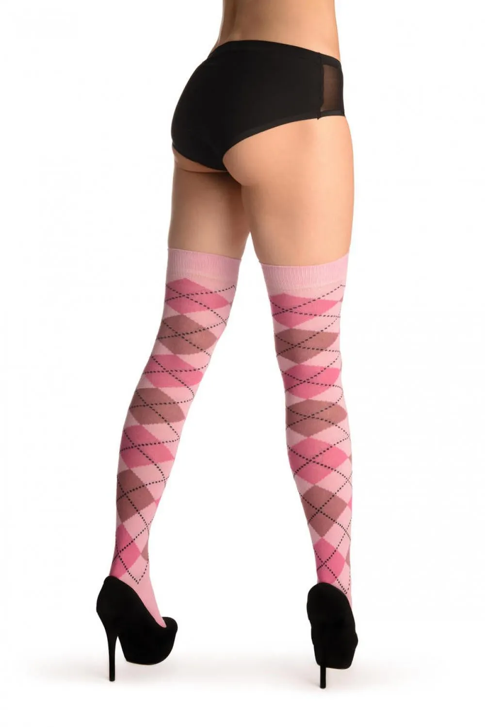Argyle Pink, Rose & Puce Pink