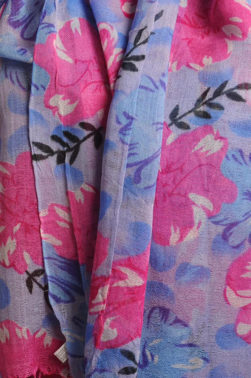 Begonia Flowers With Tassels On Blue