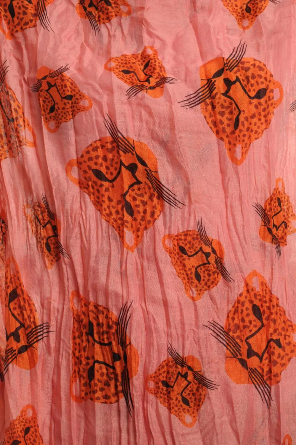 Beige & Brown Leopard On Pink