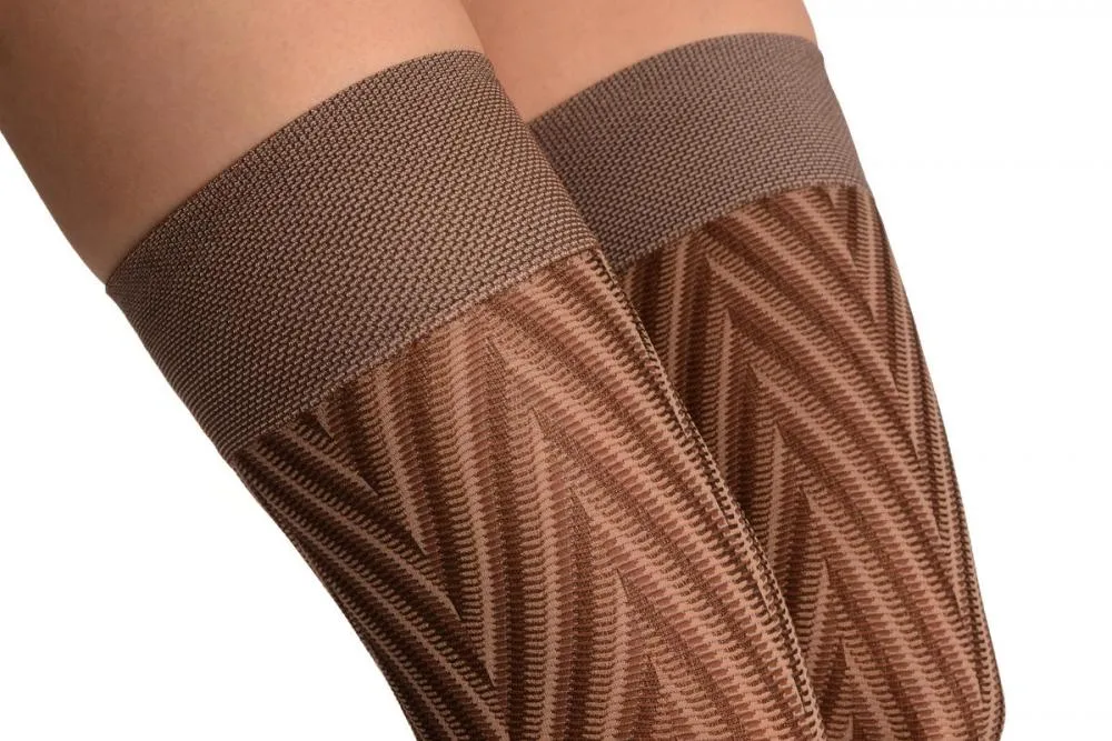 Beige, Light Brown & Dark Brown Woven Tree