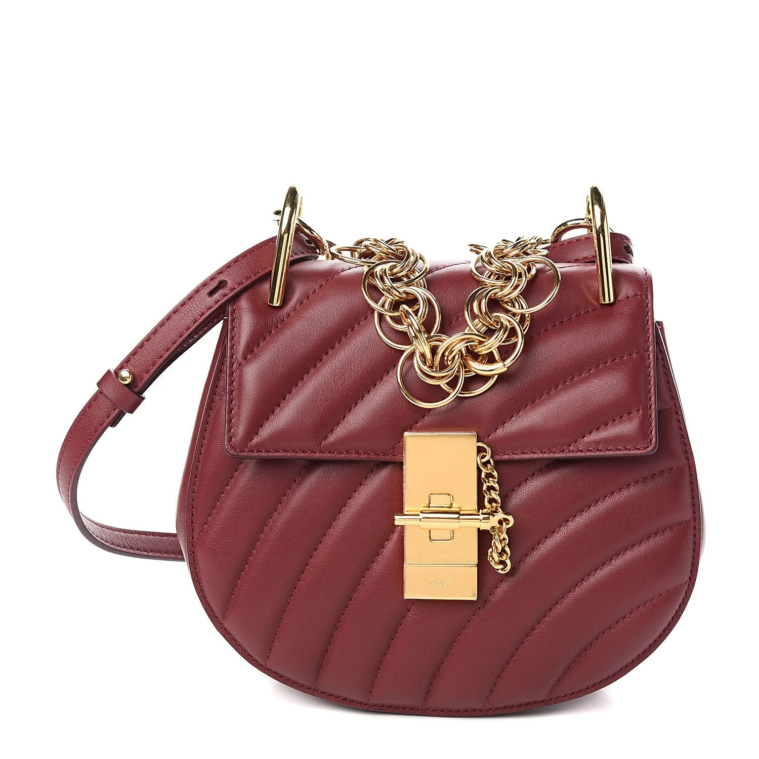 Chloe Quilted Mini Drew Bijou Bag