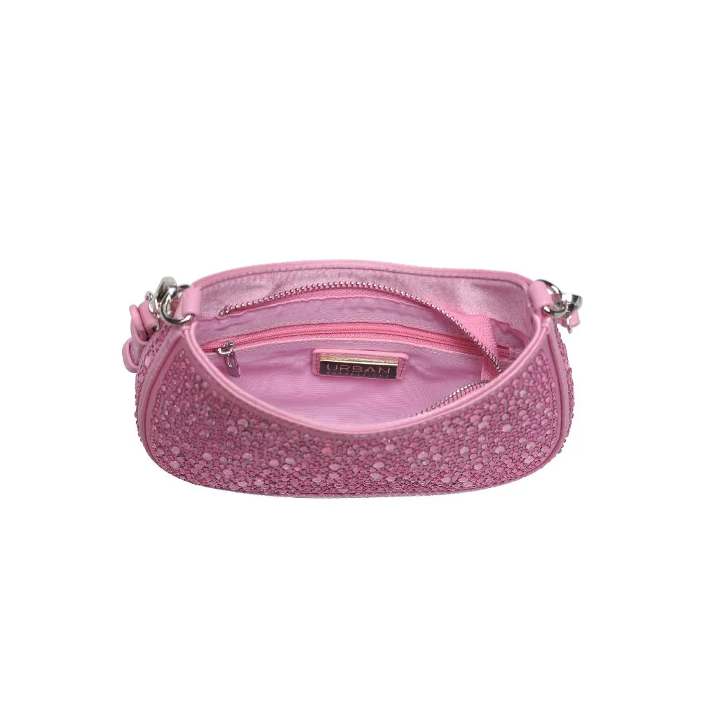 Fantasia Rhinestone Shoulder Bag - Pink