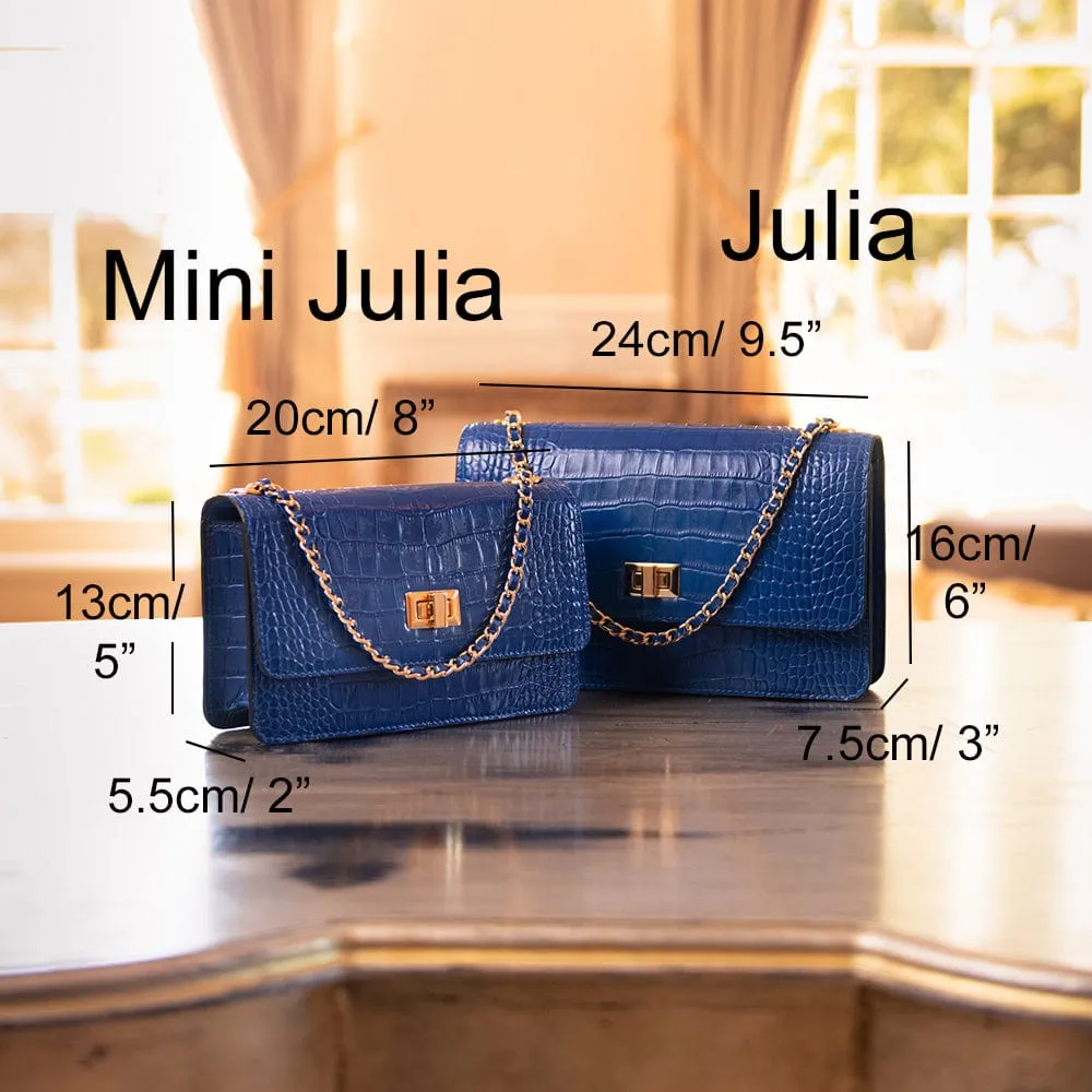 Julia Bag - Cerise Pink Croc