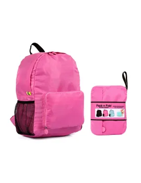 Karla Hanson Pack n Fold Foldable Travel Backpack Pink