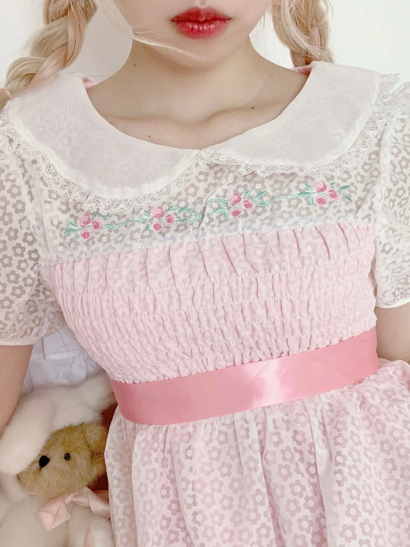 Rose Mist French Romantic Dress
