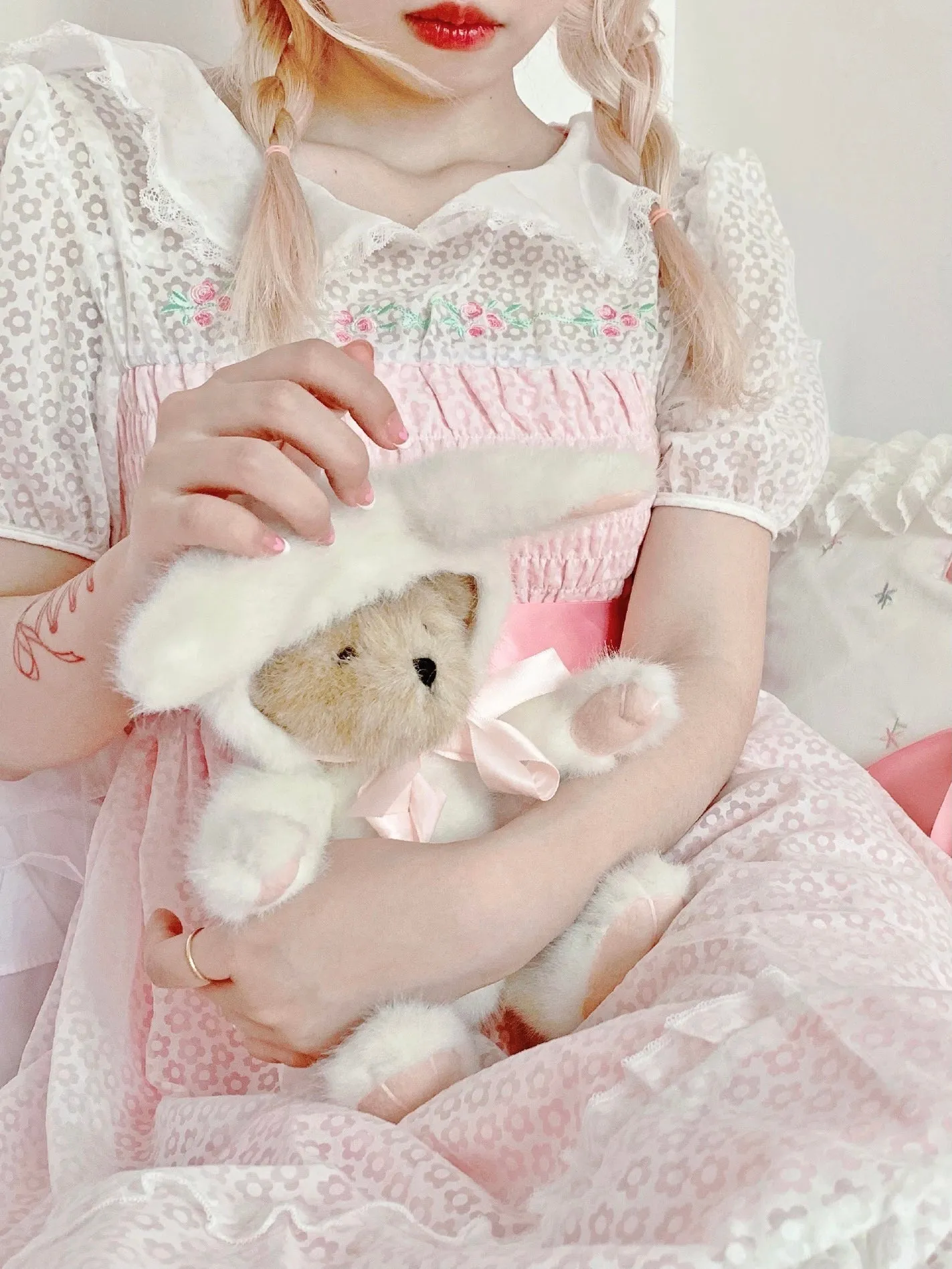 Rose Mist French Romantic Dress