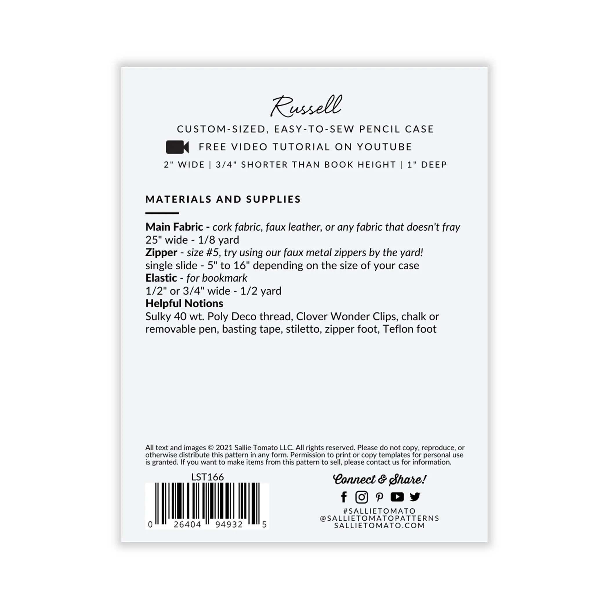 Russell Paper Pattern