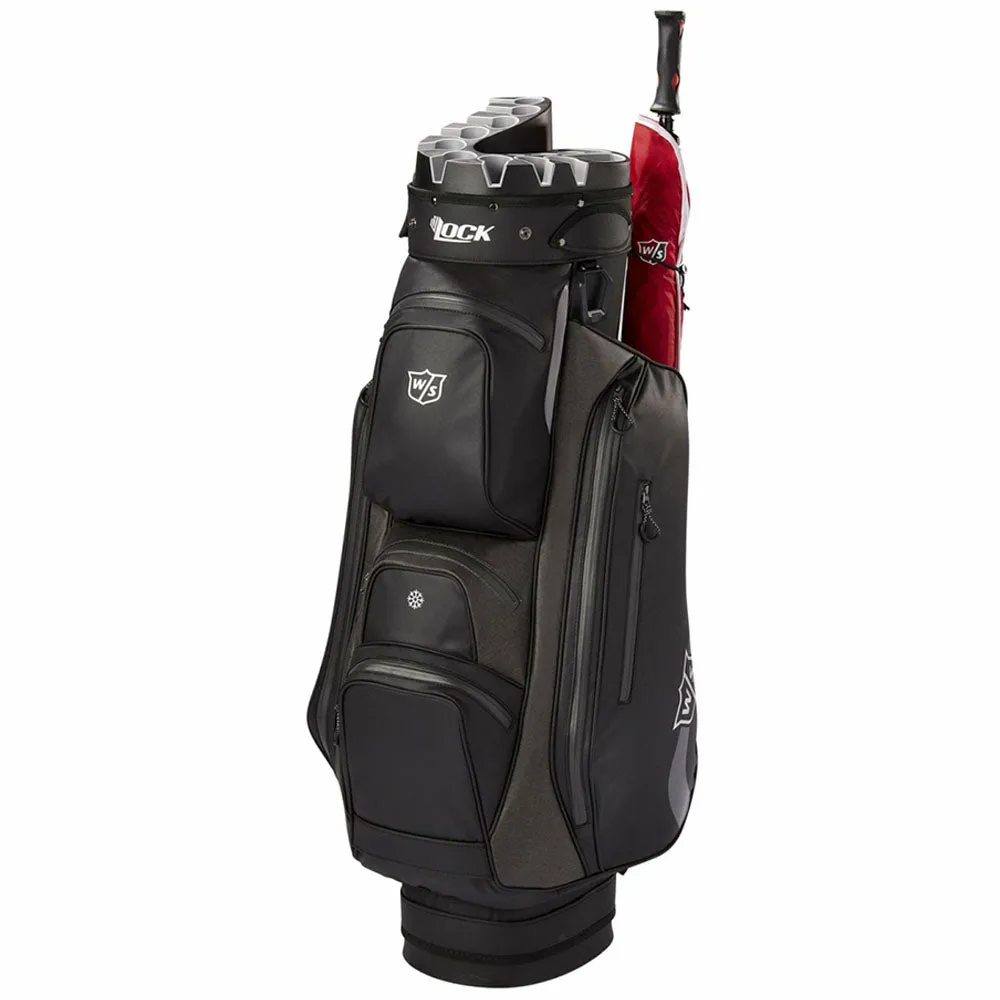 Wilson iLock Rain Cart Bag - Black/Silver